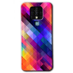 Tecno Camon 16 Multi Oblique Baskılı Uyumlu Silikon Kılıf