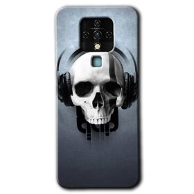 Tecno Camon 16 Müzik Kurukafa Baskılı Uyumlu Silikon Kılıf