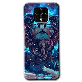 Tecno Camon 16 Neon Aslan Baskılı Uyumlu Silikon Kılıf