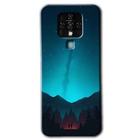Tecno Camon 16 Night Fores Mount Baskılı Uyumlu Silikon Kılıf
