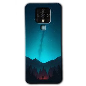 Tecno Camon 16 Night Fores Mount Baskılı Uyumlu Silikon Kılıf