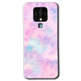 Tecno Camon 16 Pembe Duman Baskılı Uyumlu Silikon Kılıf