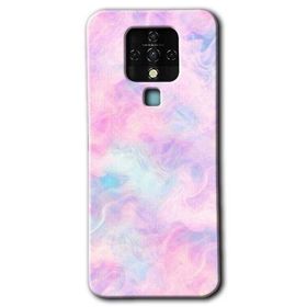 Tecno Camon 16 Pembe Duman Baskılı Uyumlu Silikon Kılıf