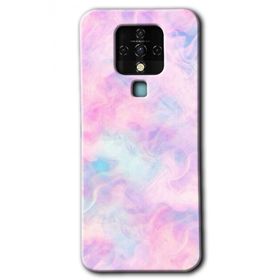 Tecno Camon 16 Pembe Duman Baskılı Uyumlu Silikon Kılıf
