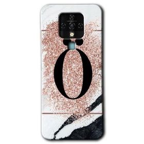 Tecno Camon 16 Pembe Mermer Desenli Ö Harfi Baskılı Uyumlu Silikon Kılıf