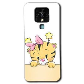Tecno Camon 16 Sevimli Kedi Baskılı Uyumlu Silikon Kılıf
