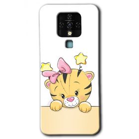 Tecno Camon 16 Sevimli Kedi Baskılı Uyumlu Silikon Kılıf