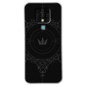Tecno Camon 16 Siyah Mandala 1 Baskılı Uyumlu Silikon Kılıf