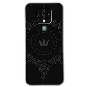 Tecno Camon 16 Siyah Mandala 1 Baskılı Uyumlu Silikon Kılıf