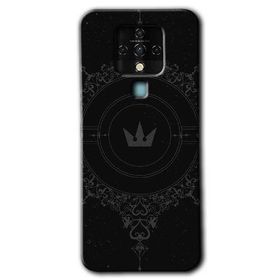 Tecno Camon 16 Siyah Mandala 1 Baskılı Uyumlu Silikon Kılıf
