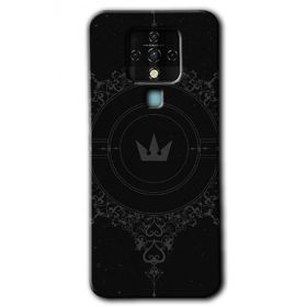 Tecno Camon 16 Siyah Mandala 1 Baskılı Uyumlu Silikon Kılıf