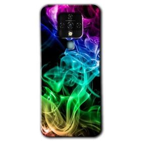 Tecno Camon 16 Smoke Colorful Baskılı Uyumlu Silikon Kılıf