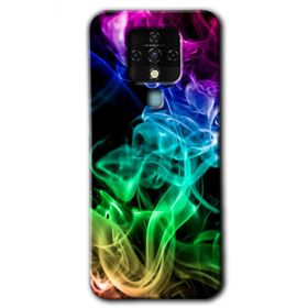 Tecno Camon 16 Smoke Colorful Baskılı Uyumlu Silikon Kılıf