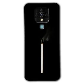 Tecno Camon 16 Sönmüş Kibrit Baskılı Uyumlu Silikon Kılıf