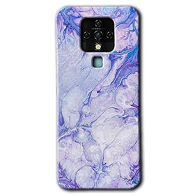 Tecno Camon 16 Spots Lilac Baskılı Uyumlu Silikon Kılıf