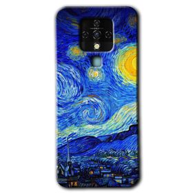 Tecno Camon 16 Starry Night Baskılı Uyumlu Silikon Kılıf