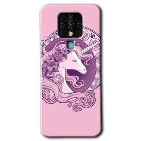 Tecno Camon 16 Unicorn Pembe Baskılı Uyumlu Silikon Kılıf