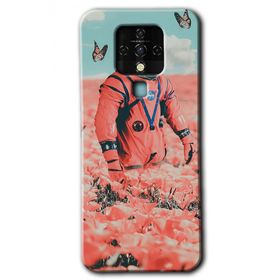 Tecno Camon 16 Uzay Bahçesi Baskılı Uyumlu Silikon Kılıf