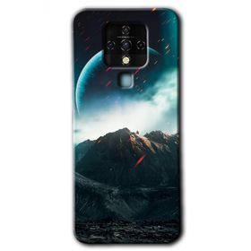 Tecno Camon 16 Uzay Gökyüzü Baskılı Uyumlu Silikon Kılıf