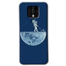 Tecno Camon 16 Uzay İşçisi Baskılı Uyumlu Silikon Kılıf