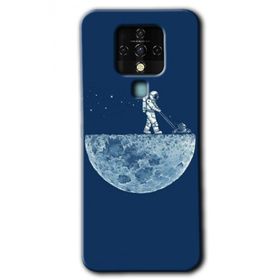 Tecno Camon 16 Uzay İşçisi Baskılı Uyumlu Silikon Kılıf