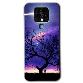 Tecno Camon 16 Uzay Silüet Baskılı Uyumlu Silikon Kılıf