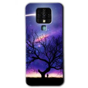 Tecno Camon 16 Uzay Silüet Baskılı Uyumlu Silikon Kılıf