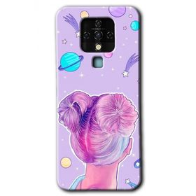 Tecno Camon 16 Uzaylı Kız Baskılı Uyumlu Silikon Kılıf