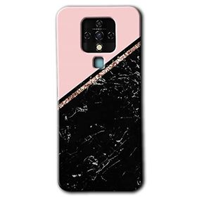 Tecno Camon 16 Yarım Mermer Baskılı Uyumlu Silikon Kılıf
