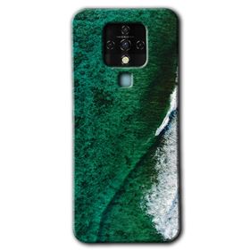 Tecno Camon 16 Yeşil Okyanus Baskılı Uyumlu Silikon Kılıf