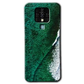 Tecno Camon 16 Yeşil Okyanus Baskılı Uyumlu Silikon Kılıf