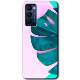 Tecno Camon 18 3D Yaprak Baskılı Uyumlu Silikon Kılıf