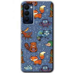 Tecno Camon 18 Animals Funny Baskılı Uyumlu Silikon Kılıf