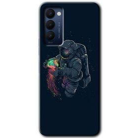 Tecno Camon 18 Astronot Kıyafeti Baskılı Uyumlu Silikon Kılıf