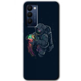 Tecno Camon 18 Astronot Kıyafeti Baskılı Uyumlu Silikon Kılıf