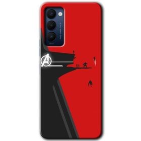Tecno Camon 18 Avengers Tower Baskılı Uyumlu Silikon Kılıf