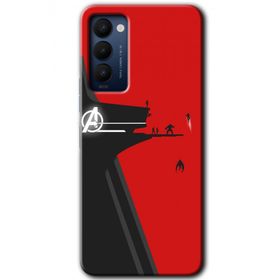Tecno Camon 18 Avengers Tower Baskılı Uyumlu Silikon Kılıf