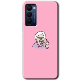 Tecno Camon 18 Bad Grandmother Baskılı Uyumlu Silikon Kılıf