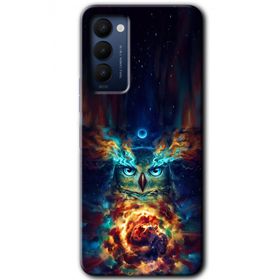 Tecno Camon 18 Ballı Baykuş Baskılı Uyumlu Silikon Kılıf