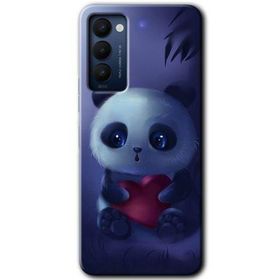 Tecno Camon 18 Bebek Panda Baskılı Uyumlu Silikon Kılıf
