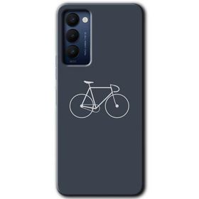 Tecno Camon 18 Bike Baskılı Uyumlu Silikon Kılıf