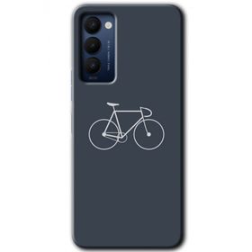 Tecno Camon 18 Bike Baskılı Uyumlu Silikon Kılıf