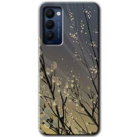 Tecno Camon 18 Branches Flowers Baskılı Uyumlu Silikon Kılıf