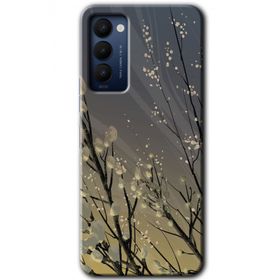Tecno Camon 18 Branches Flowers Baskılı Uyumlu Silikon Kılıf