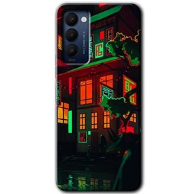 Tecno Camon 18 China Street Baskılı Uyumlu Silikon Kılıf