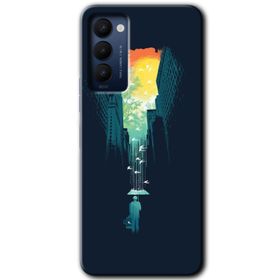 Tecno Camon 18 City Bird Sky Baskılı Uyumlu Silikon Kılıf