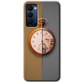 Tecno Camon 18 Clocks Artwork Baskılı Uyumlu Silikon Kılıf