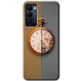 Tecno Camon 18 Clocks Artwork Baskılı Uyumlu Silikon Kılıf