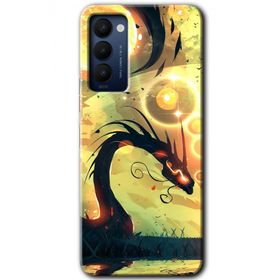 Tecno Camon 18 Digital Dragon Baskılı Uyumlu Silikon Kılıf