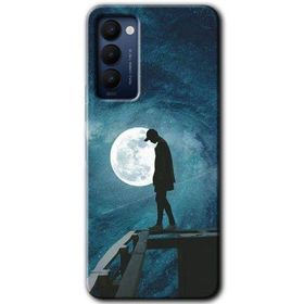 Tecno Camon 18 Dolunay Yalnızlık Baskılı Uyumlu Silikon Kılıf